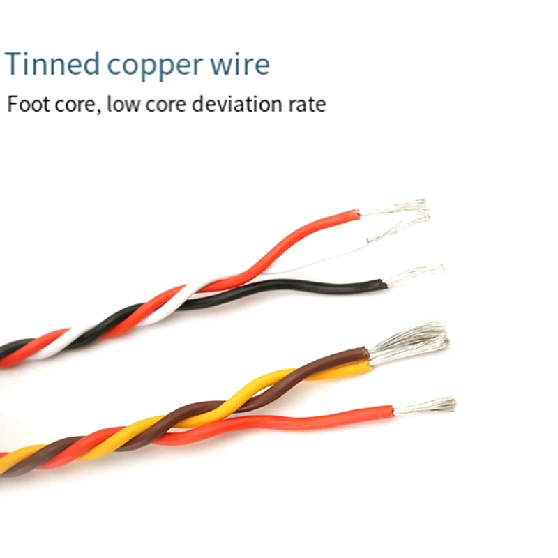 2PCS 5M 16Feet 20AWG 30Core/60Core Twist Servo Extension Cable JR Futaba Twisted Wire Lead For RC Airplane Accessories