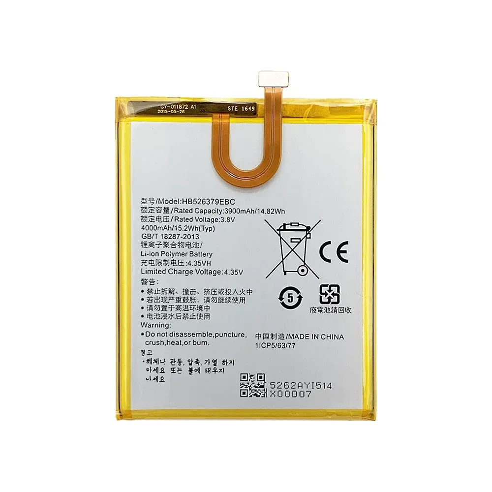 Replacement Battery For Huawei Y6 Pro Play 5X Enjoy 5 Honor 4C Pro HB526379EBC New Batteries With Tracking Number