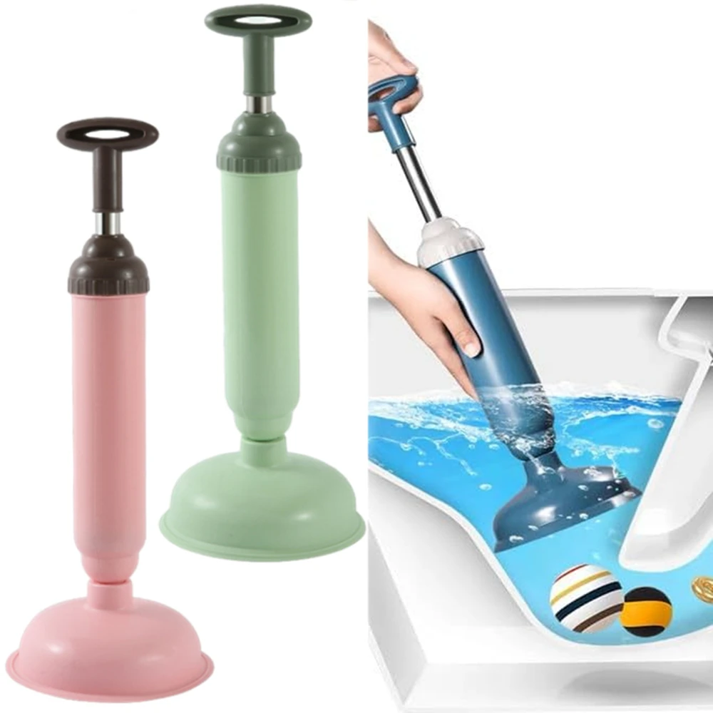 

Toilet Plunger High Pressure Pump Anti Clogging Drain Cleaners Pipe Dredge Device Bathroom Kitchen Sink Clean Supplies