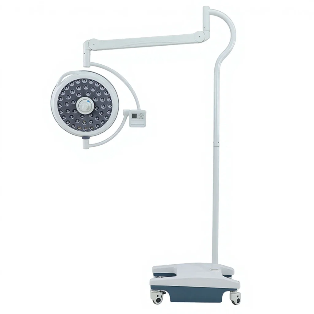 

2026 Stand Electric Power Source Portable Medical LED Shadowless Operating Lamp Mobile Theatre Lights Operation Lighting