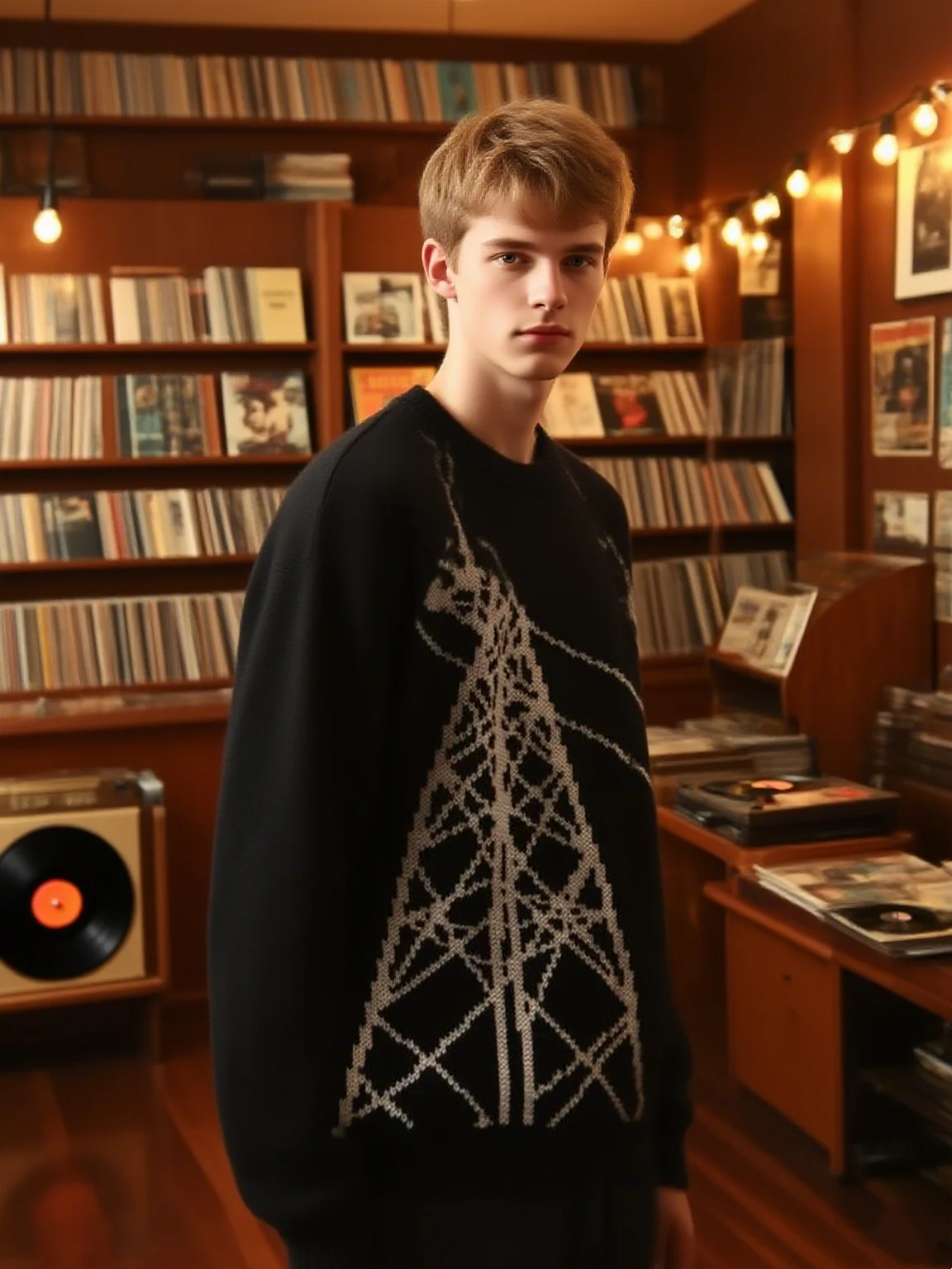 

Unisex Harajuku Style Warm Long Sleeve Sweater Knitted Jersey Y2K Vintage Punk Emo Casual Top for Street Wear