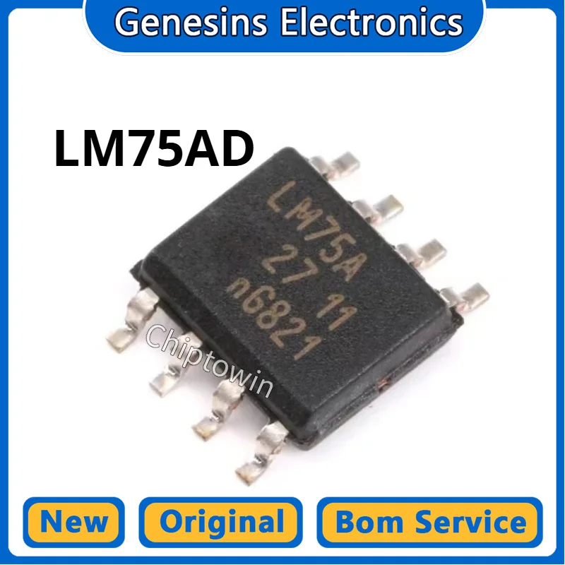 5/50/500 pcs LM75AD LM75A SOP-8 Digital Temperature Sensor IC W7
