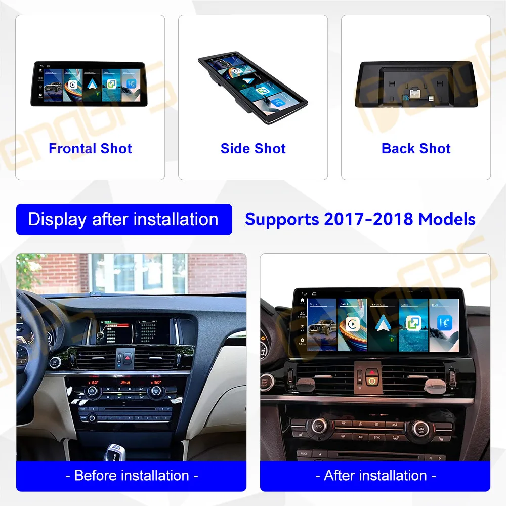 12.9 Inch Linux Car Radio CarPlay For BMW X3 X4 2017-2018 EVO Touch Screen Multimedia Player GPS Navigation Head Unit DSP BT