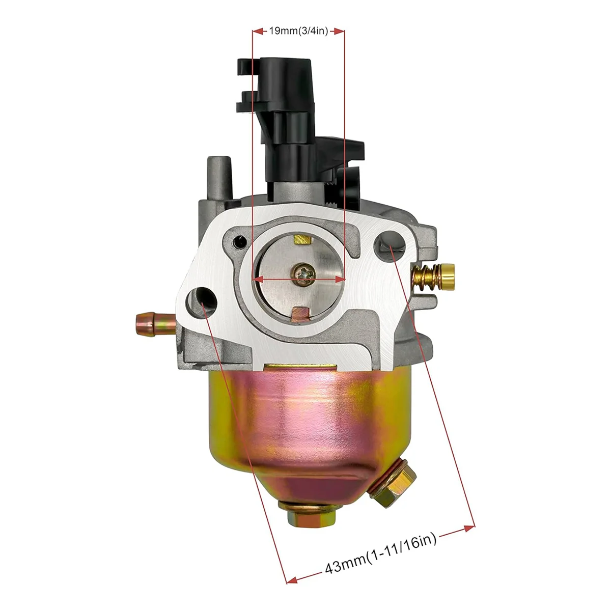 Imagem -05 - Carburador para Honda Campeão Predador 196cc 212cc 224cc Gerador 3500 4000 4375 Generac 3250 3300 Wen Westinghouse Gerador Carburador