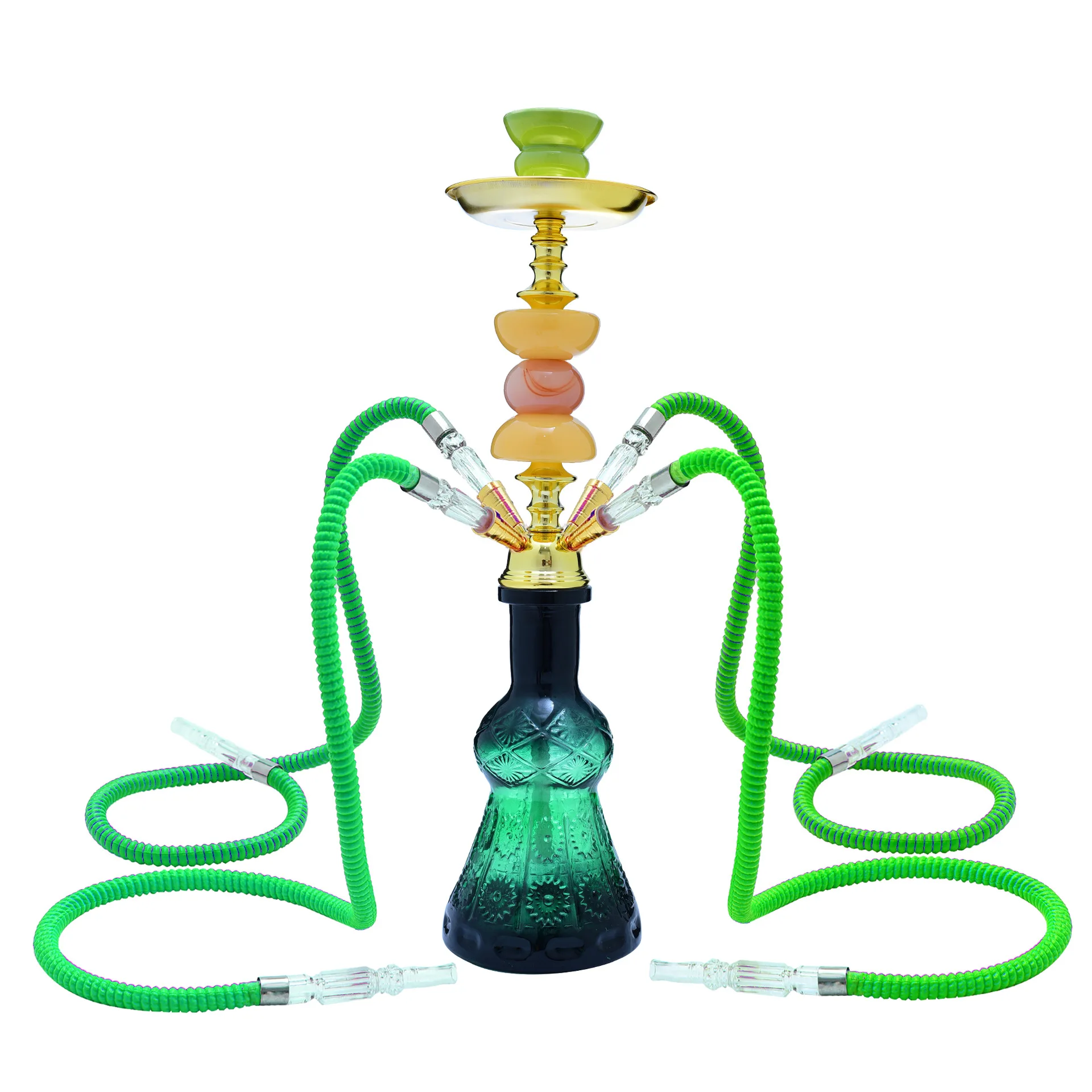 

DEJAYA Glass Hookah Narguile Complete Shisha Pipes for Smoking Chicha Cachimba Pipe Shishsa Hookh Accessories Club Party 4 Hose