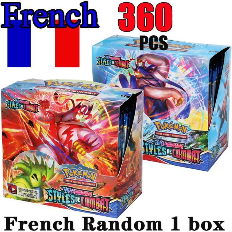 Pokemon Cards French Version Spanish Pokémon Cards Games 360Pcs Voltage Booster Box Pokemon Cards 36 Pack Box Gifts Board Games