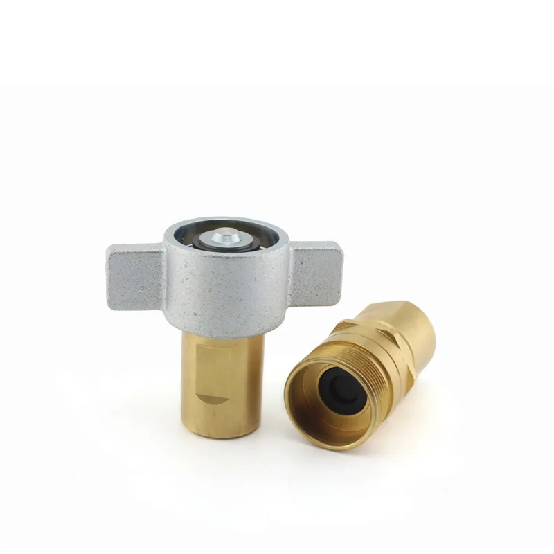 Flat Face Screw Type Brass FB Hydraulic Quick Coupling Connect And Disconnect Hydraulic Quick Coupling