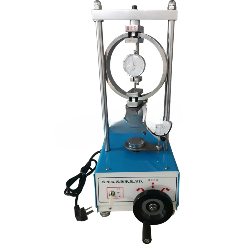 Strain control type unconfined pressure gauge electric lime soil pressure pressure  press