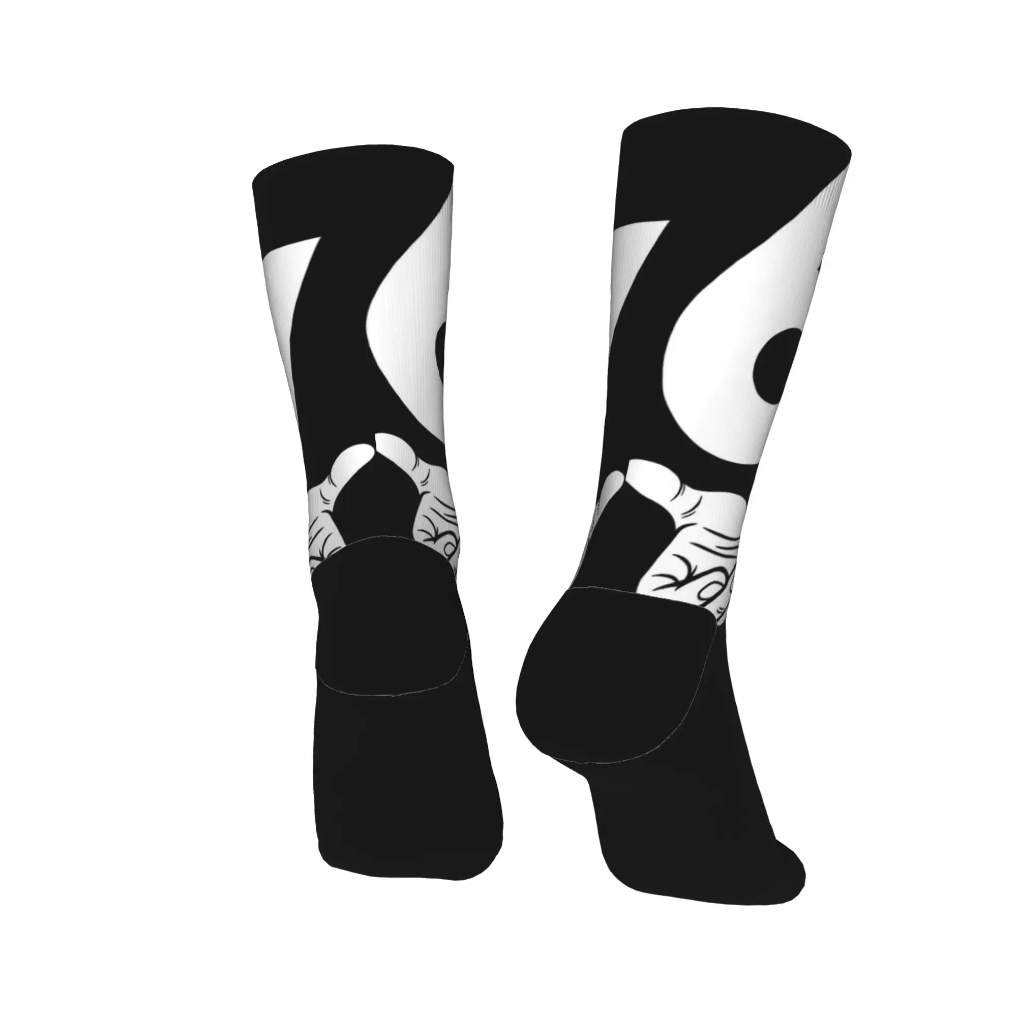 الأيدي ميمي رقم 67 جوارب مضحكة مطبوعة Harajuku الجوارب الشتاء عدم الانزلاق الجوارب الرجال الرياضة في الهواء الطلق جوارب ناعمة