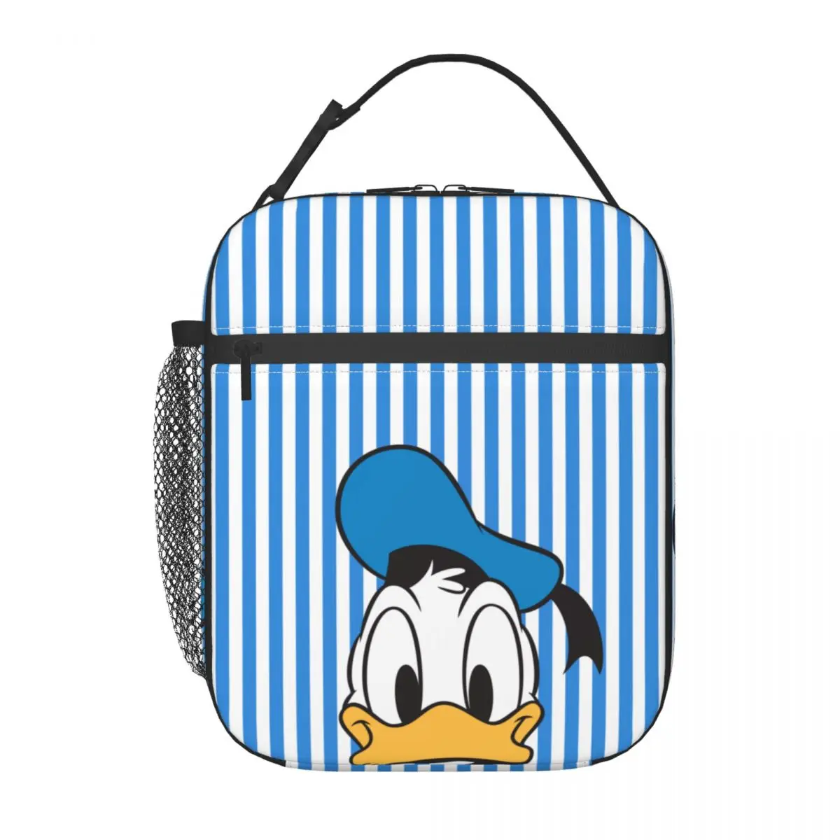 Funny Donald Duck Insulated Lunch Bag Food Container Bags Cartoon Micky Minnie Mouse Cooler Thermal Lunch Box For Trave