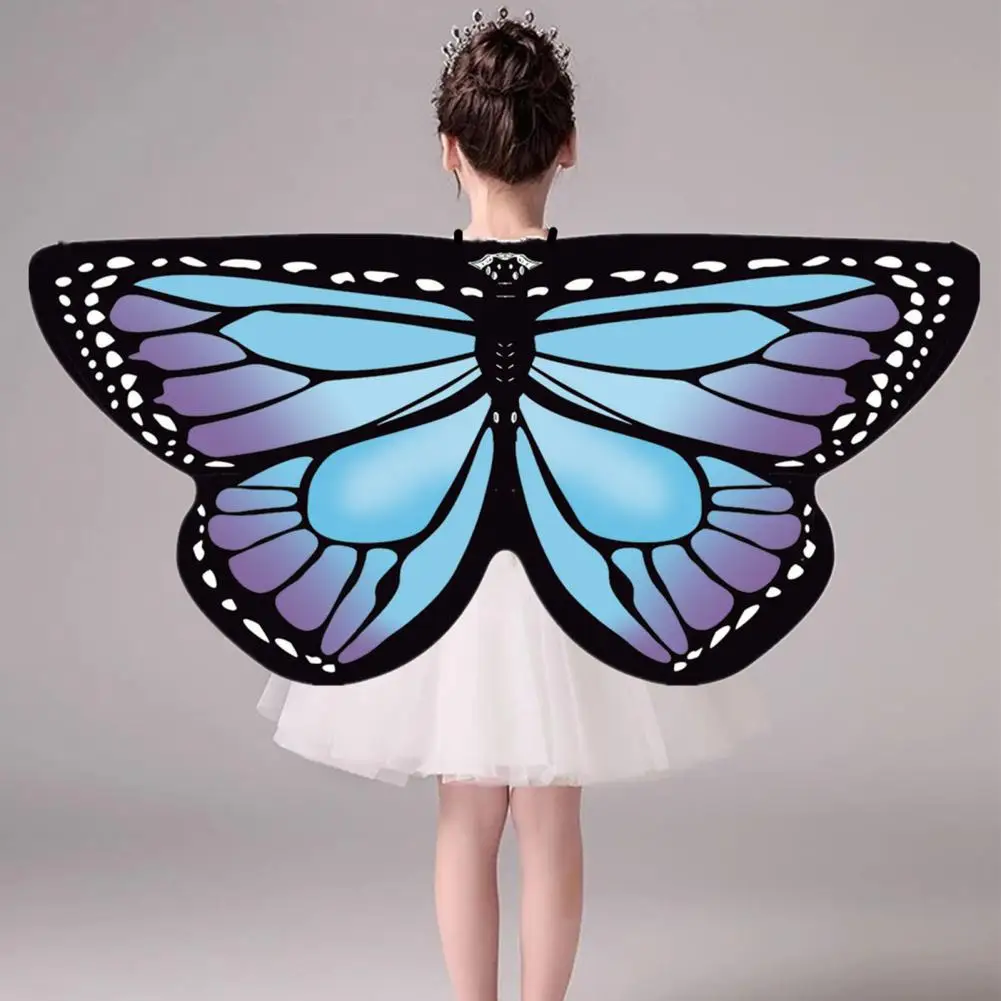 Children Butterfly Wings Cape Cloak Halloween Butterfly Wings Toddler Cosplay Butterfly Cape Halloween Party Costume for Kids