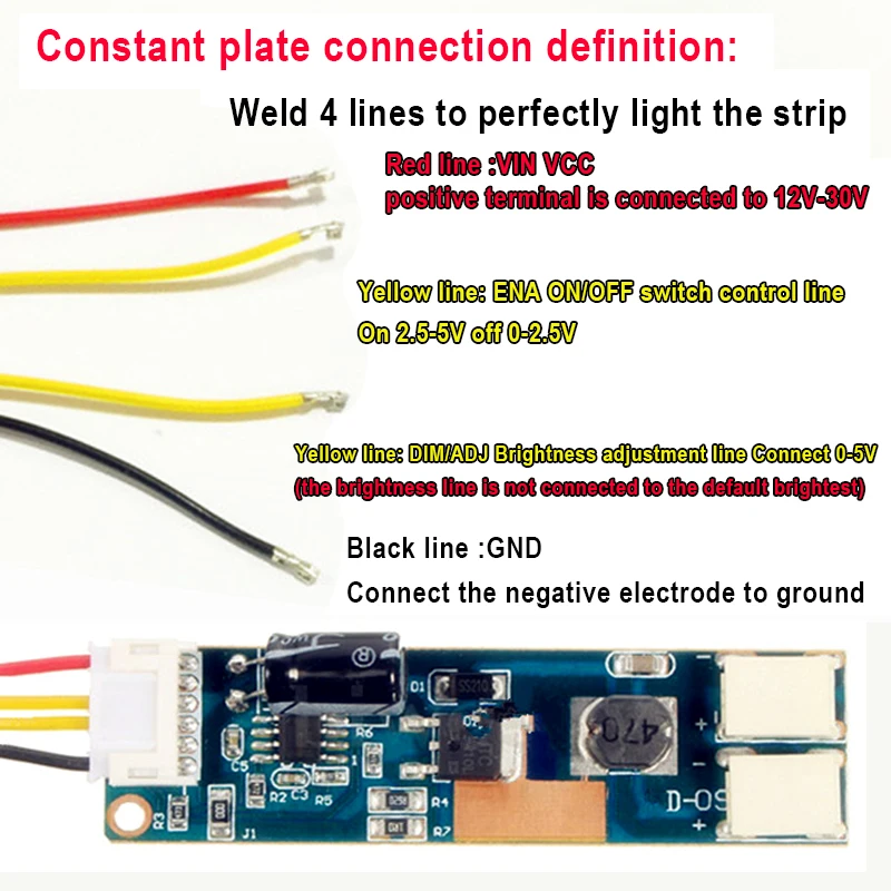 Kit de tiras de retroiluminación led CCFL de brillo ajustable, actualización de monitor lcd de 24 pulgadas a led bakclight, 10 Uds./540mm, Envío