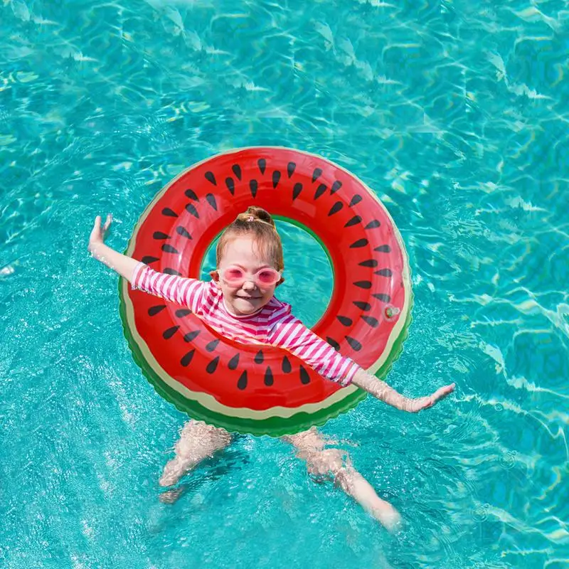 

Lime Pool Float Fruit Swimming Rings Orange Lime Watermelon Kiwi Swim Tube Raft Pool Floaties Toys Fun Pool Ring Float Summer