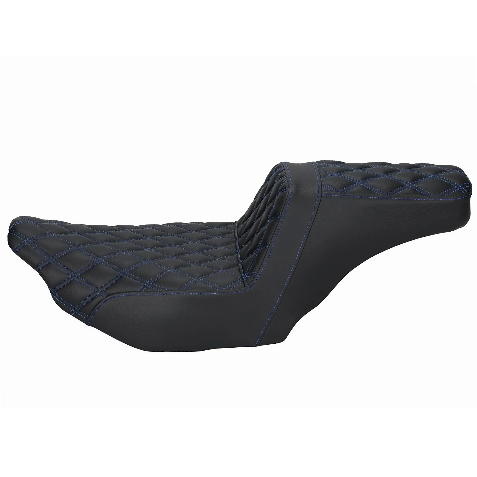 

Driver Passenger Two-Up Seat Stepped Type with Diamond Pattern Stitching for Harley CVO Road Glide Street Glide Ultra FLHXU