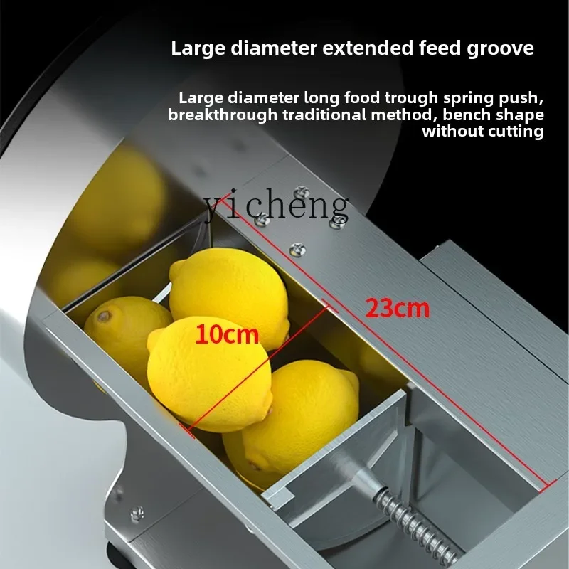 XL-Schneider, Kartoffelschneider, kommerzieller elektrischer automatischer Zerkleinerer, manueller Obst-Multifunktionsschneider