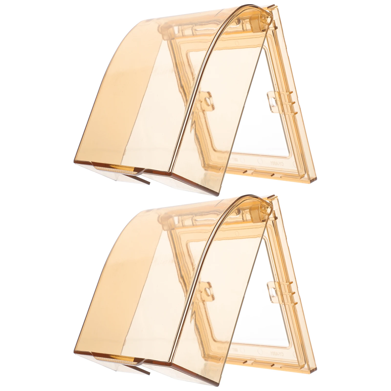 

2pcs Transparent Baby Safety Outlet Covers Socket Protectors Electrical Plugs Child Proof Wall Plates Protective Covers