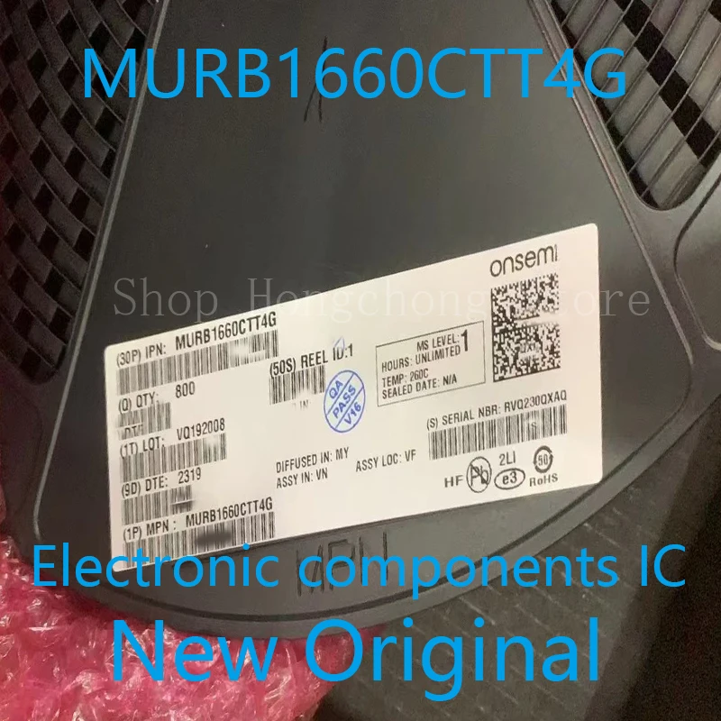 

MURB1660CTT4G Новый оригинальный MURB1660 MURB1660CTT U1660G Переключение маркировочного диода 600 В 16 А 3-контактный (2 + планшет) D2PAK T/R 10 шт.