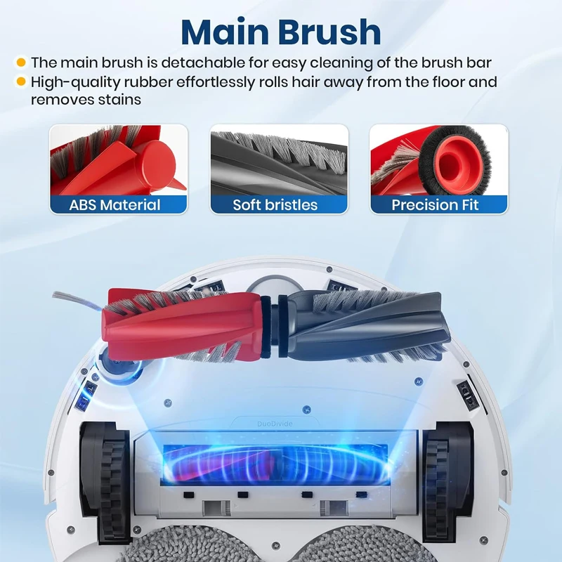 Roborock Qrevo Curv / 5AE / 5A1 / 5XC / S5X / Qrevo C Pro Vaccum Cleaner Main Side Brush Mop Cloth Dust Bag Filter Accessories