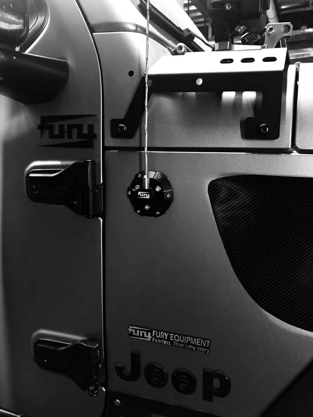 TLF Fury 2007-2017 CNC عملية سبائك الألومنيوم غطاء قاعدة هوائي الراديو لرانجلر JK #2