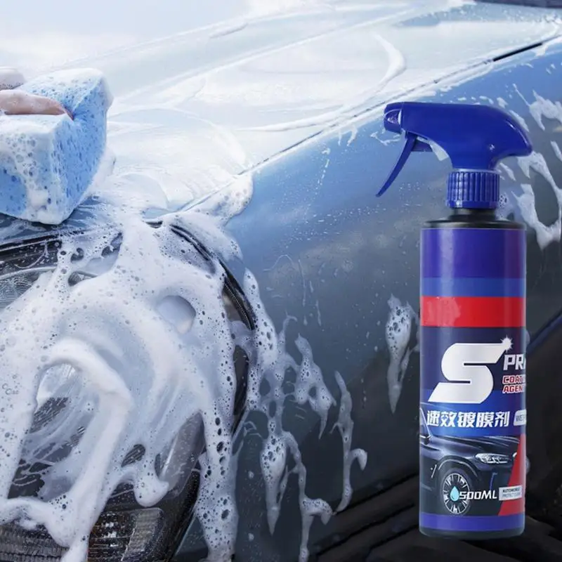 3 In 1 Car Paint Repair Ceramic Coating Spray 500ml Quick Nano-coating Spray Wax Automotive Hydrophobic Polish Paint Cleaner