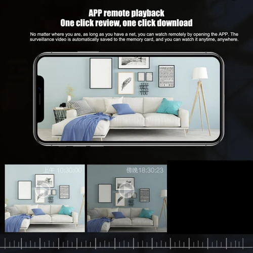 Imagen 2 del producto Mini cámara WiFi 1080P Full HD cámara inteligente de seguridad inalámbrica con aplicación de teléfono móvil detección de movimiento para el hogar coche interior al aire libre