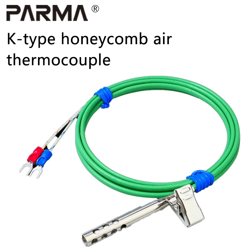 K-type thermocouple oven, air temperature sensor, exposed solder joint, high-sensitivity temperature probe