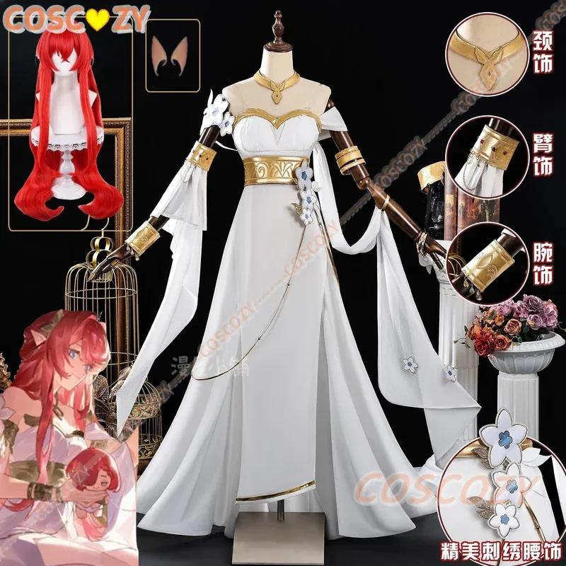 2025 22 Tribios Cosplay disfraz peluca Honkai Star Rail vestido Santa Maiden de Janusopolis Amphoreus fiesta de Halloween uniforme de mujer Pr