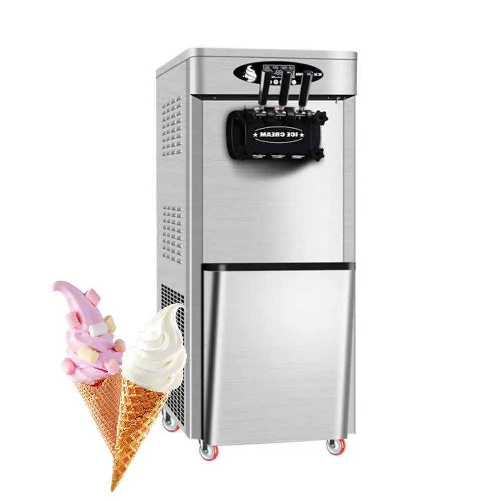 Best Price Ice Cream Machine Commercial Soft Ice Cream Maker 2+1 Flavors Ice Cream Machine