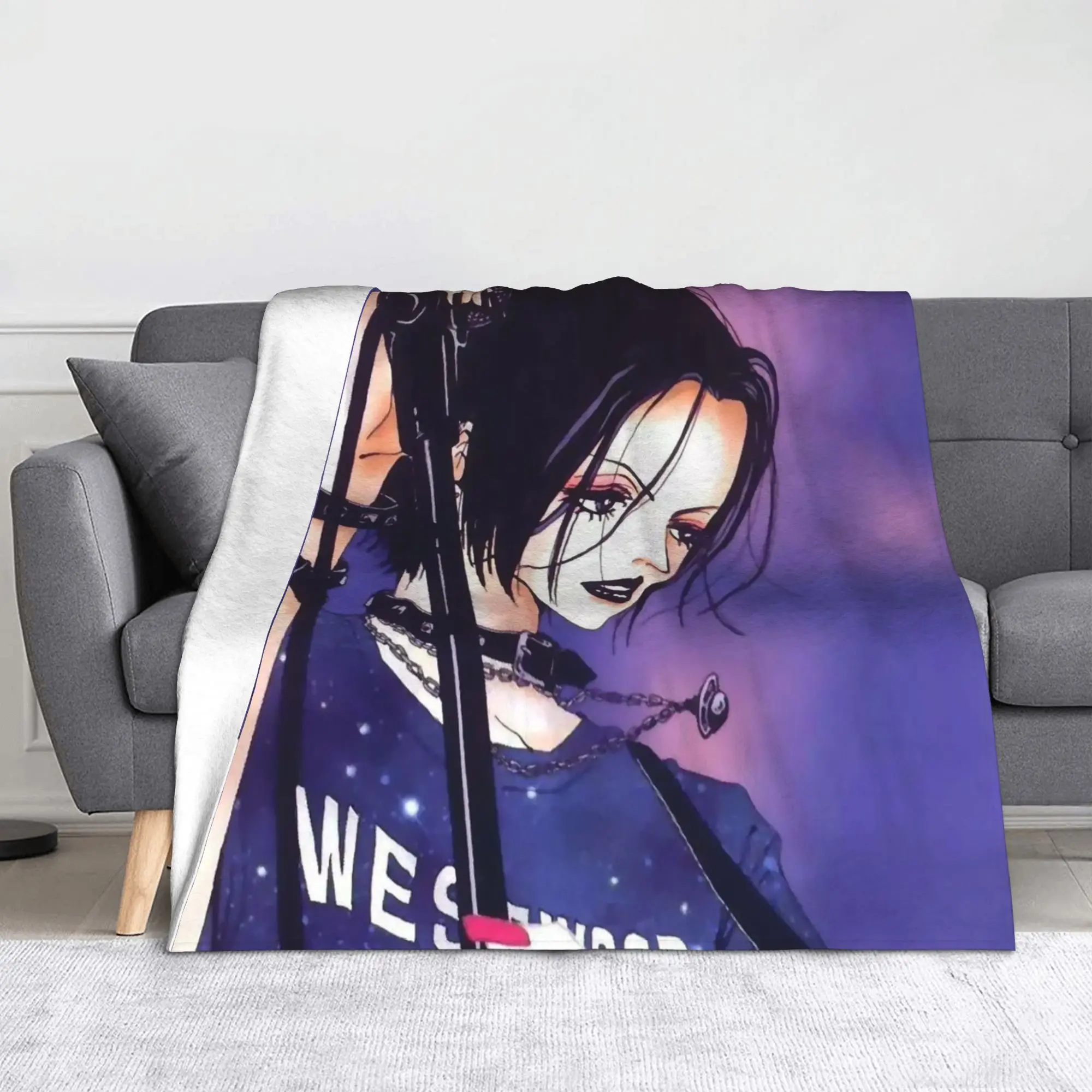 

Anime Kawaii Flannel Blanket Nana Osaki Customized Throw Blanket for Home 125*100cm Bedspreads