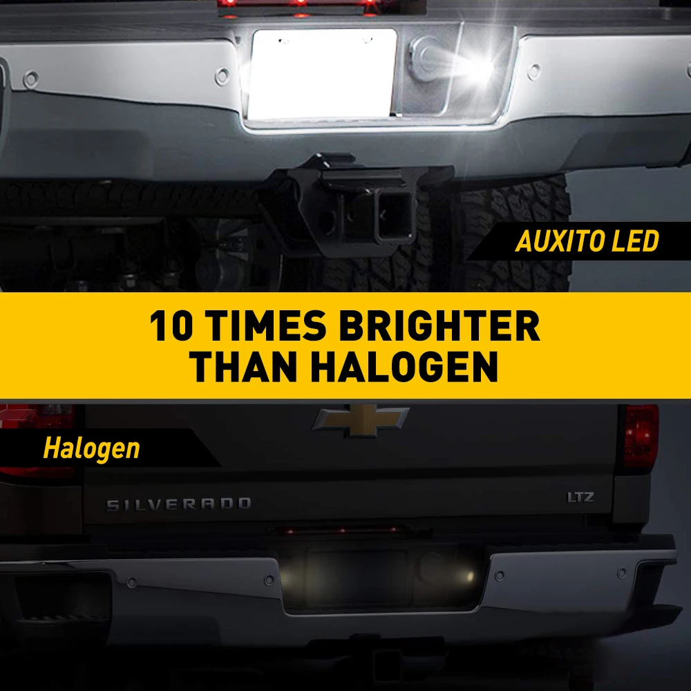 2 قطعة سيارة الخلفية LED المصد الخلفي لوحة ترخيص ضوء مصباح لشروليه سيلفرادو 1500 2500HD 3500HD 2015-2018 جي إم سي سييرا 1500