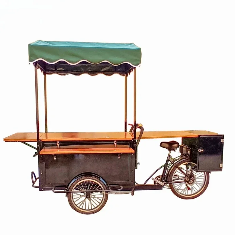 Electric metal mobile street stall coffee sales car