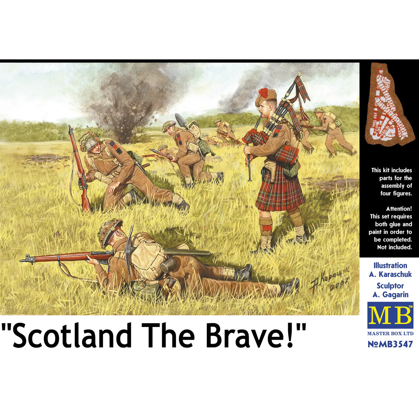 

MB 1/35 Valiant Scotland! Soldier Group Mb3547