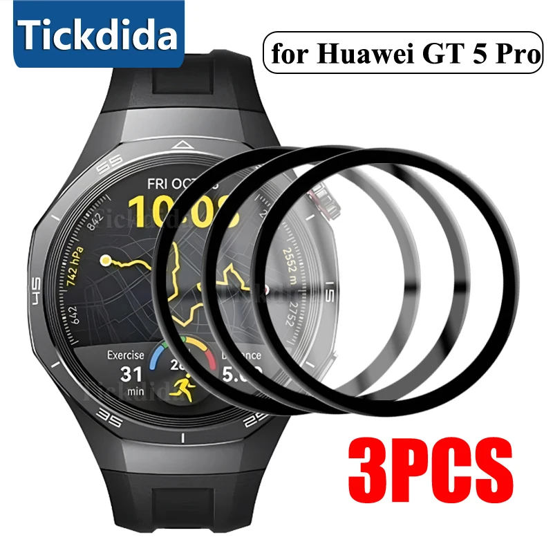 

3PCS Protector Film for Huawei Watch GT 5 Pro 46mm 41mm Full Screen Soft Film for Huawei GT 5 GT5 46mm Not Tempered Glass