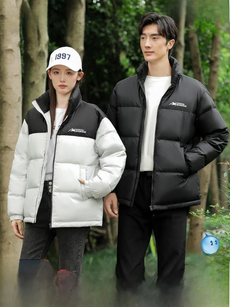 

Мужская утепленная куртка Snow Fly Spring 2026 для пар, с воротником-стойкой, в стиле колор-блок, модная, теплая, из полиэфирного волокна