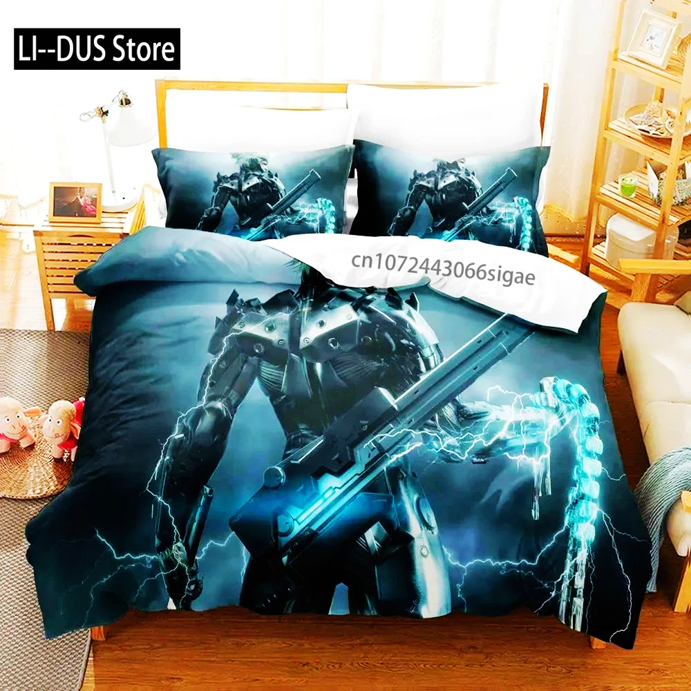 

Metal Duvet Cover Set For Adults And Boys Bedroom, 2025 Duvet Cover Bed Set Quilt Cover Pillowcase Single Double Queen King Size