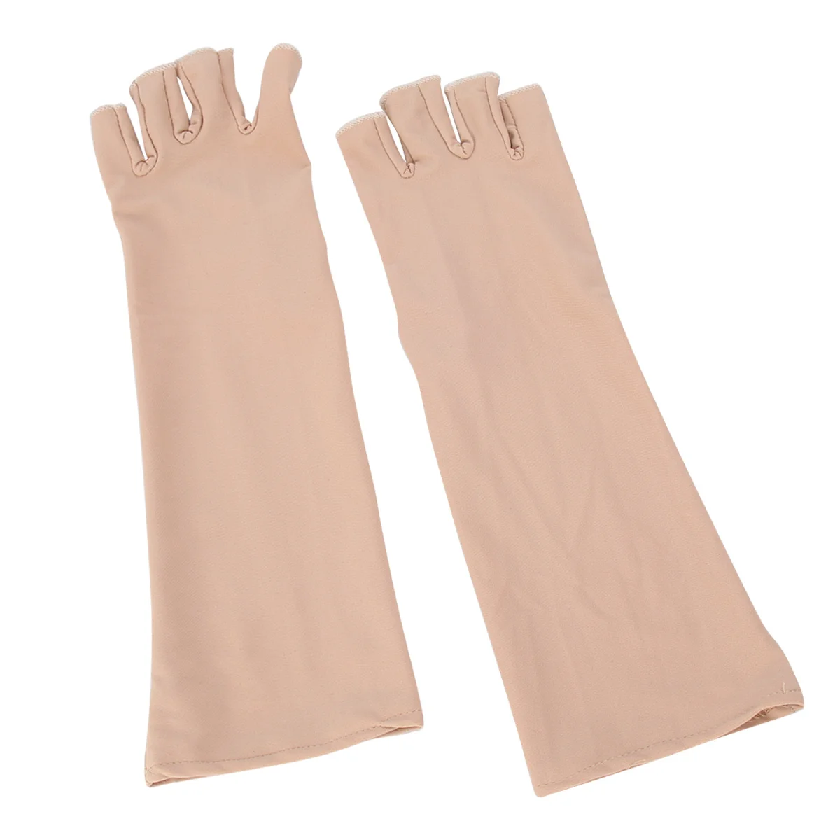 

1Pair Long Cooling Durable Arm Sleeves Breathable Stretchy Sun Protector Sleeves for Outdoor Running Cycling Golf Fishing