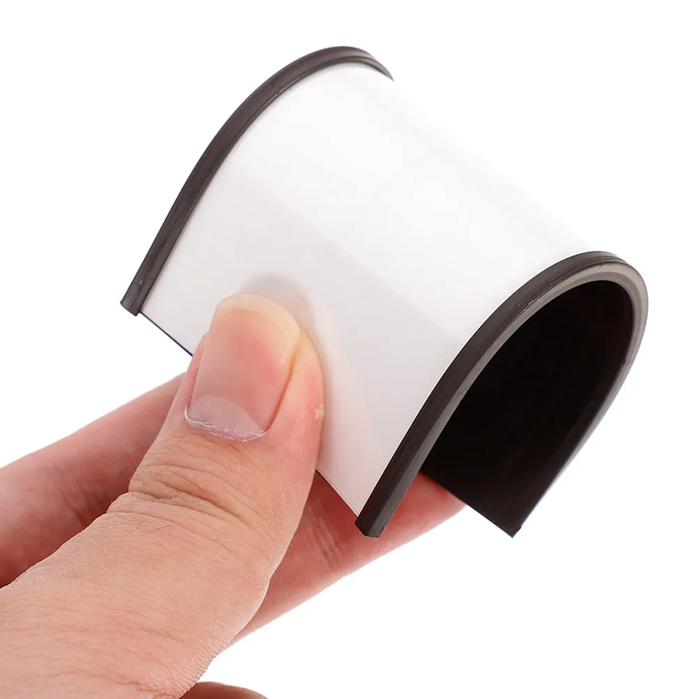 20Pcs Magnetic Label Holders with Replaceable Paper Inserts for Warehouse Shelves File Cabinets Refrigerator Doors Magnetic Name