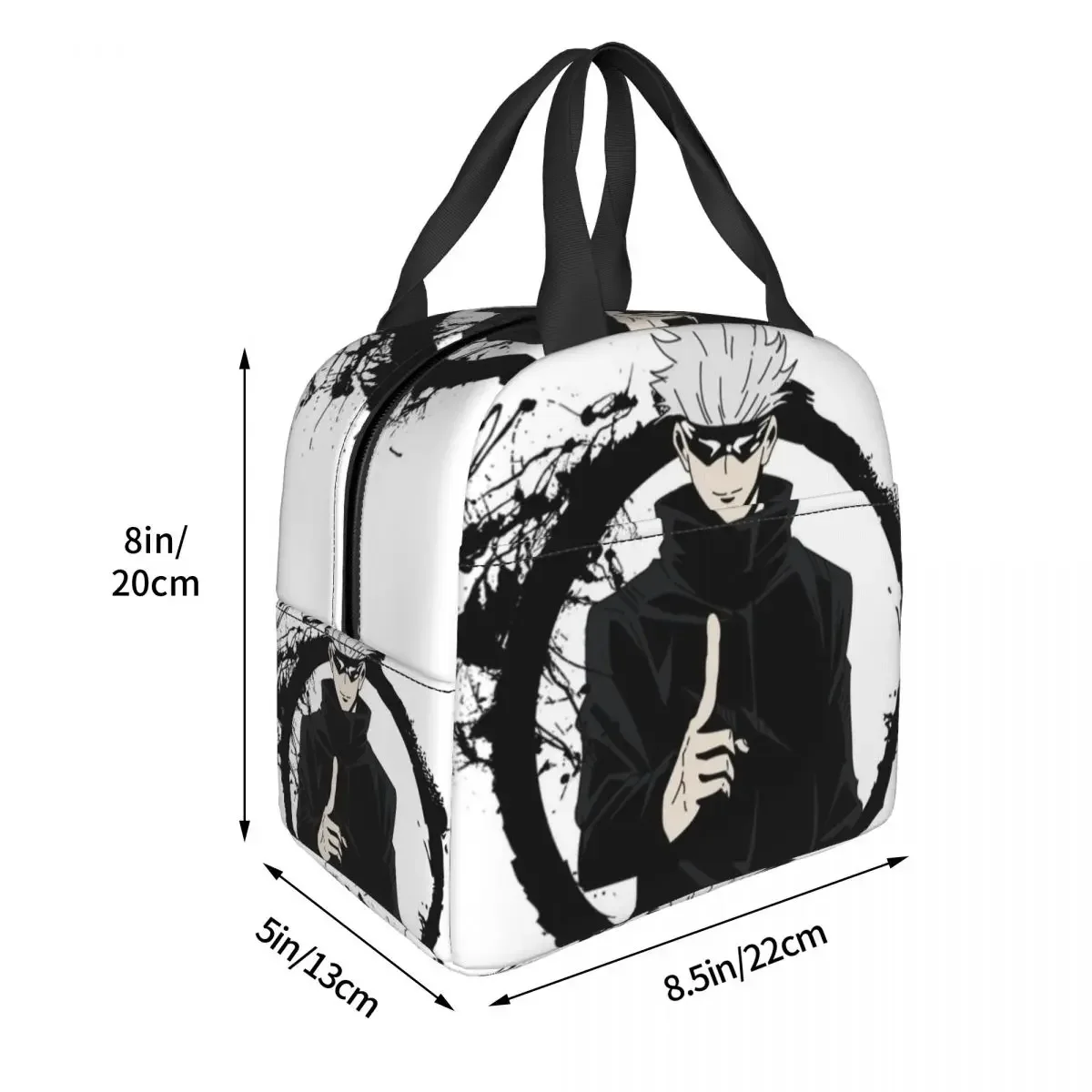 Sorcery Fight Satoru Gojo Thermal Insulated Lunch Bag Insulated bento bag Reusable Food Storage Bags cooler Tote Lunch Box