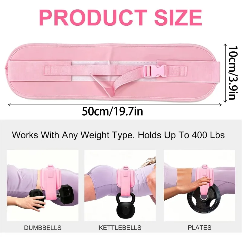 Unisex Weight Training Belt for Hip Thrust Glute Bridge Dumbbell Gym Assisted Safety Belt Sports & Entertainment Accessories