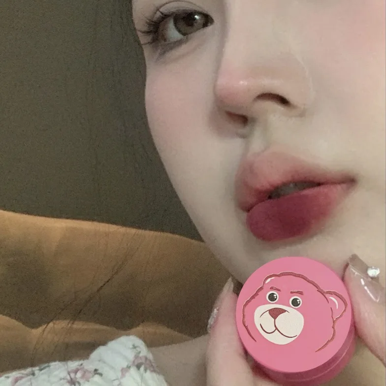 Kawaii Little Monster Velvet-hazy Matte Cheek Lip Mud Dual-use For Lips And Cheek High Pigment Lipstick Blush Lasting Lip Tint