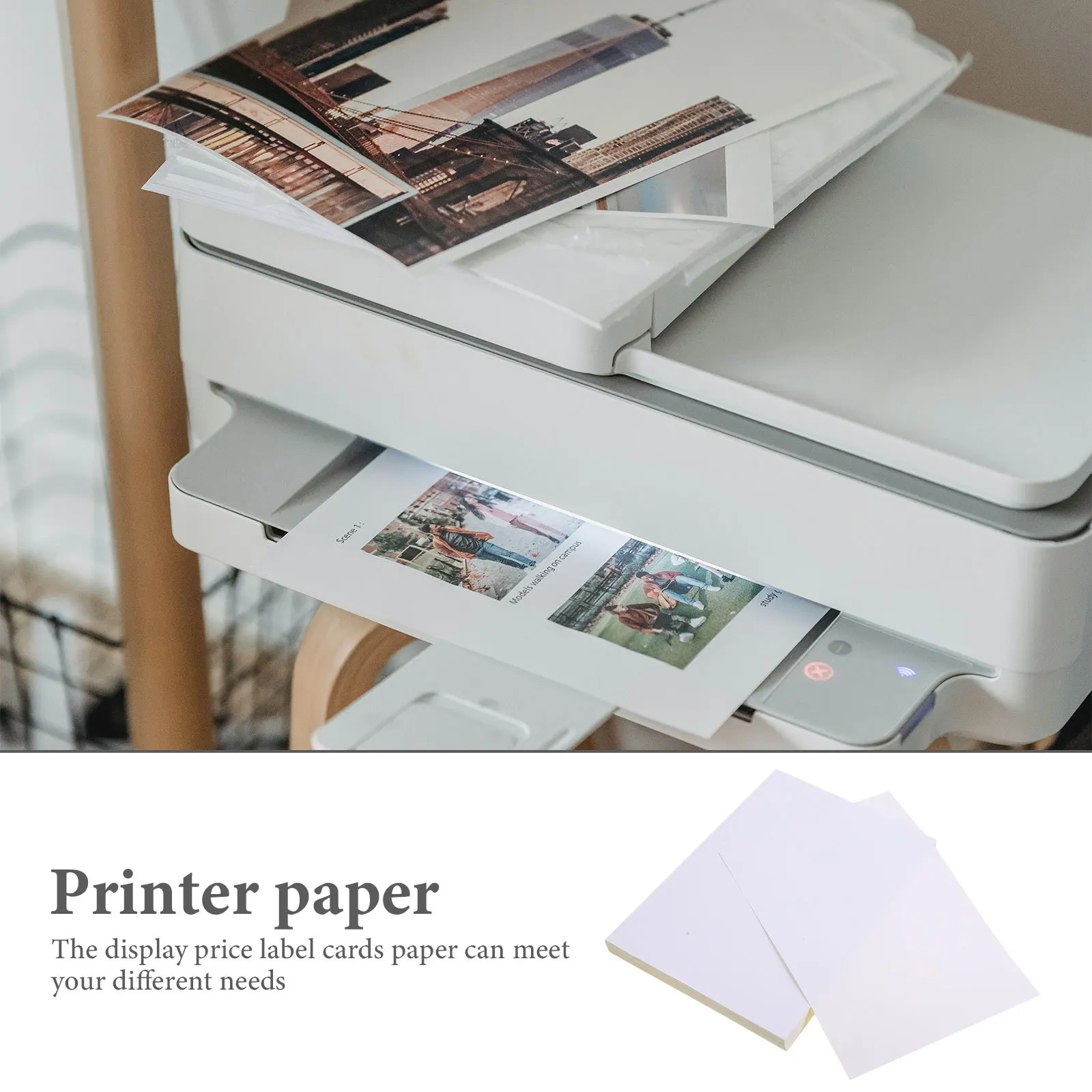 100 ورقة لاصقة قابلة للطباعة، موثوقة للاستخدام لفترة طويلة، تصميم بسيط، ورق لاصق ذو تجربة رائعة