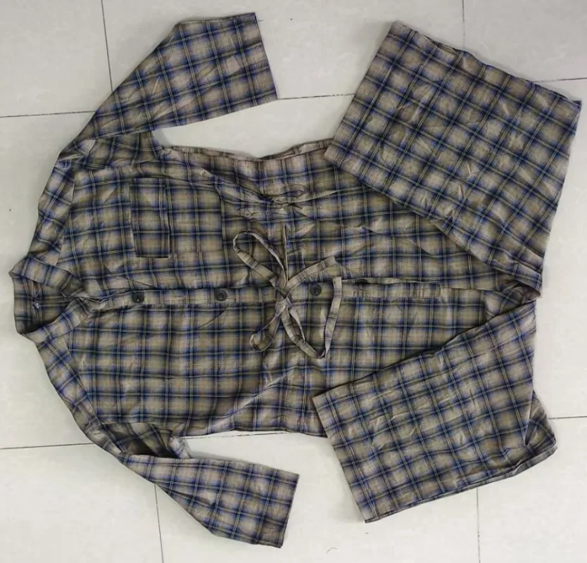 2025 ฤดูใบไม้ผลิใหม่กึ่งCardigan Jumpsuitผู้หญิงออกแบบสายรัดเอวJumpsuitsลายสก๊อตผ้าลินินStreetwear Retroผู้หญิงJumpsuits