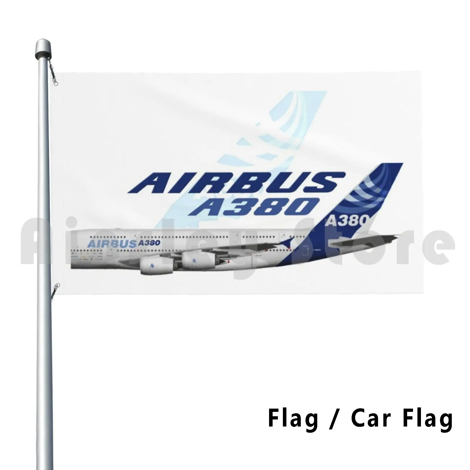 Airbus A380 Outdoor Decor Flag Car Flag Airbus A380 Aviation Jet Plane Pilot Captain Stripes Four Airways Jesus Christ