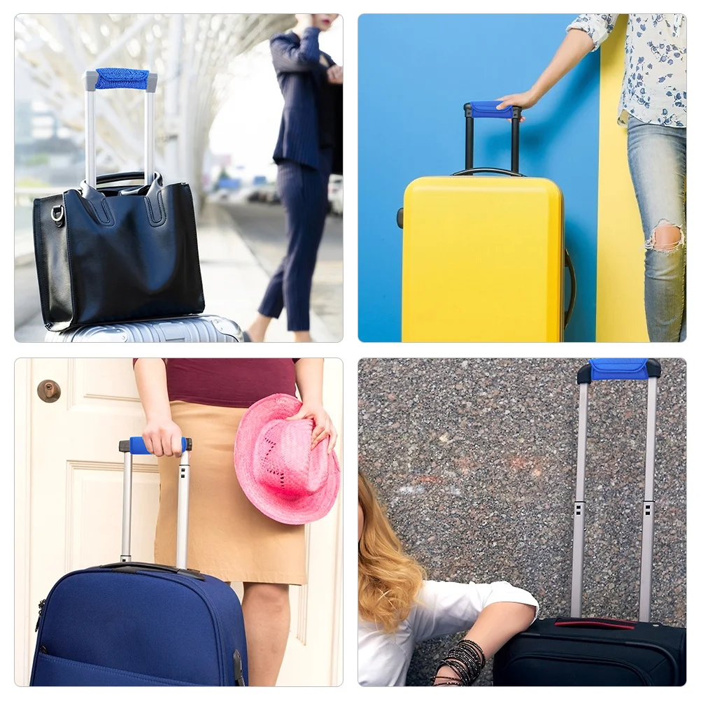

2pcs Luggage Suitcase Cover Comfort Neoprene Handle Wraps Grip Grip Travel Supply Handle Wraps Teaching Equipment
