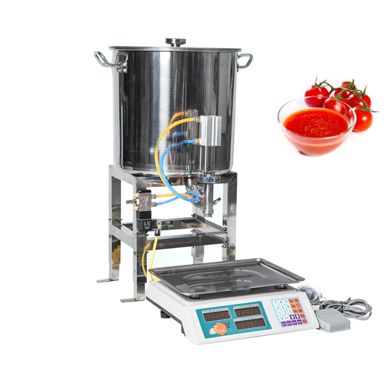 

Semi-automatic Filler Machine Stainless Steel Oil Filling Machine Honey Peanut Butter Filling Equipment