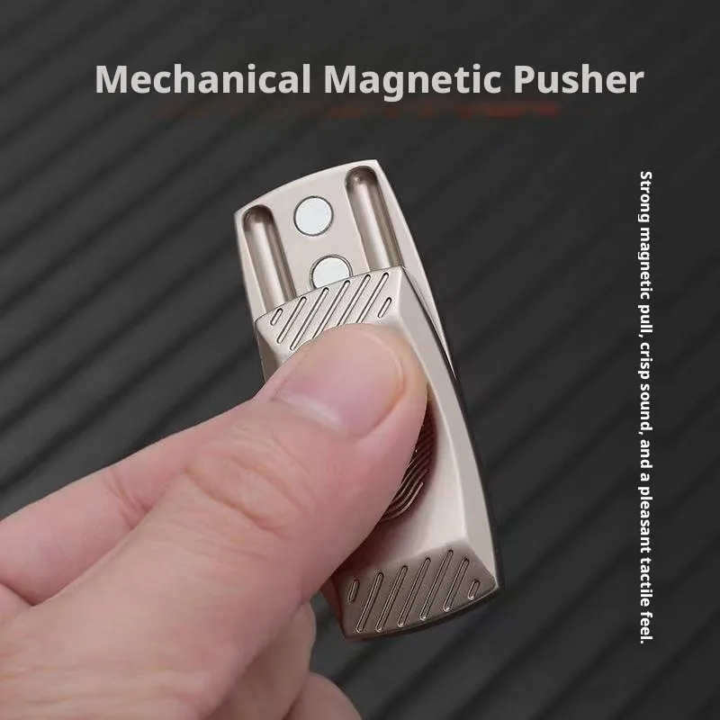 Metal Sound Wave Fidget Coin EDC Push Click Fidget Spinner Creative Magnetic Fidget Toy For Adults