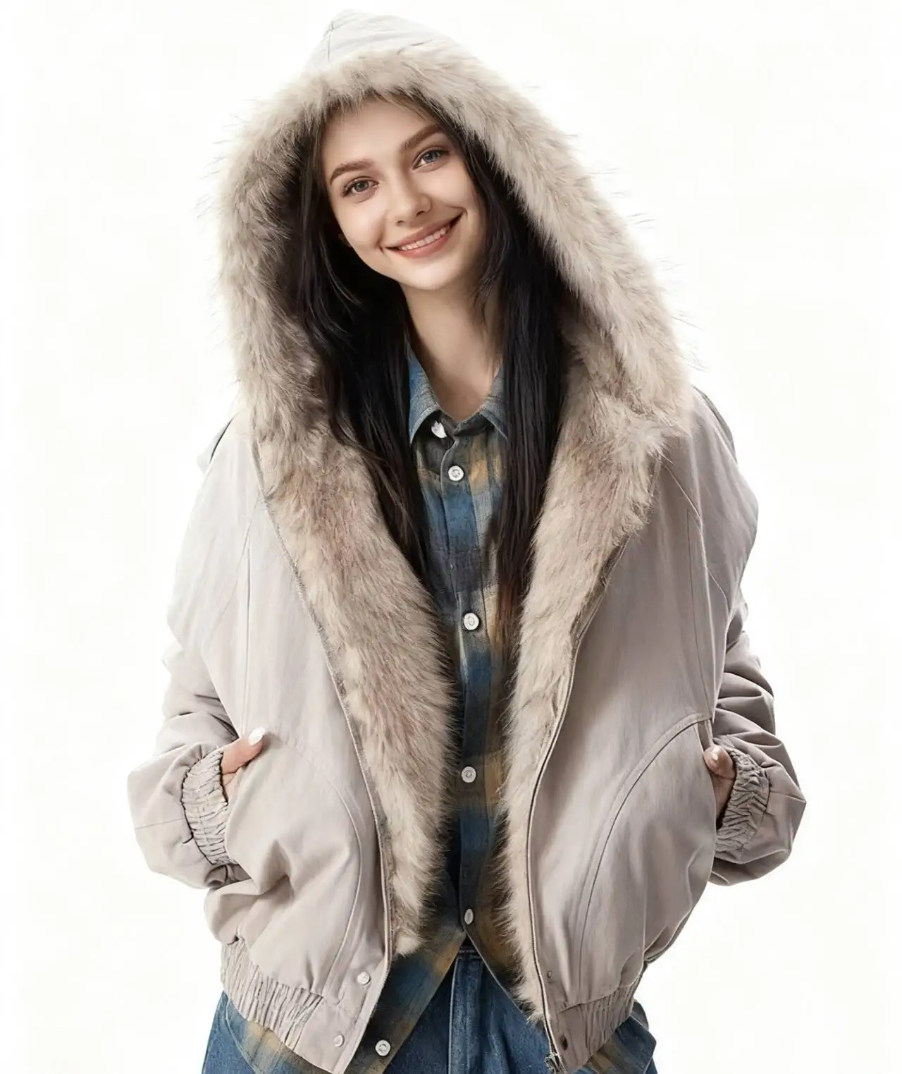 

Женские парки Y2K, осенние шерстяные парки в рубчик, без пуговиц, с рюшами, плиссированные, для студентов, нежные, изящные, мягкие, изысканные, однотонные