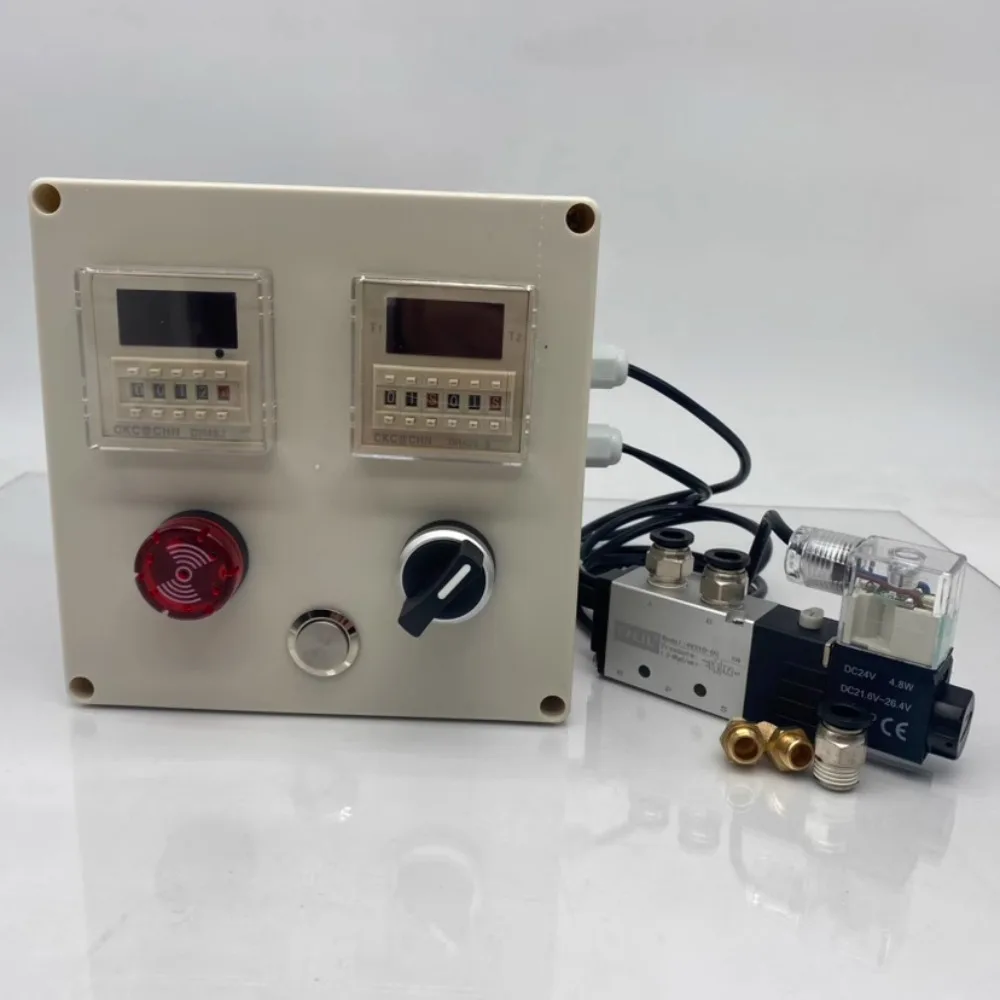 Cylinder reciprocating automatic cycle action with counting  two-position five-way reversing valve pusher solenoid valve