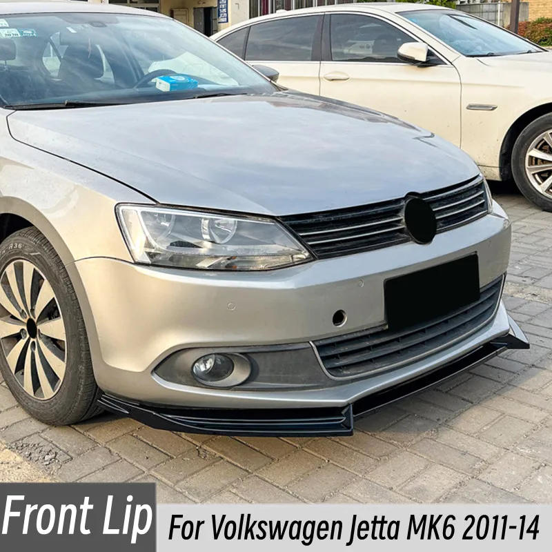 

Для Volkswagen Jetta MK6 2011-2014 годов, 3 шт./компл., автомобильный передний бампер, спойлер для подбородка, сплиттер, комплект защиты, аксессуары