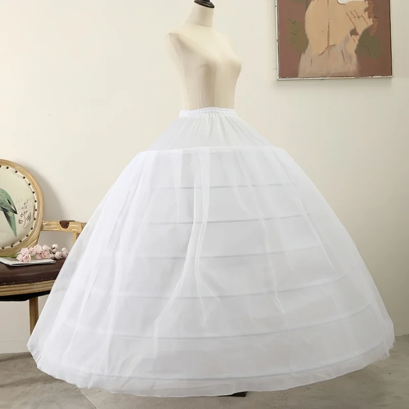 New Arrival!-Hoop Double-Layered Tulle Petticoat Bridal Gowns- Full& Fluffy Ballroom Wedding Skirt Support,